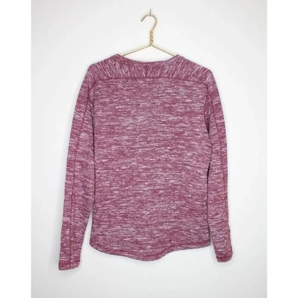 Tentree Pocket Crew Neck Burgundy Medium - Picture 4 of 5